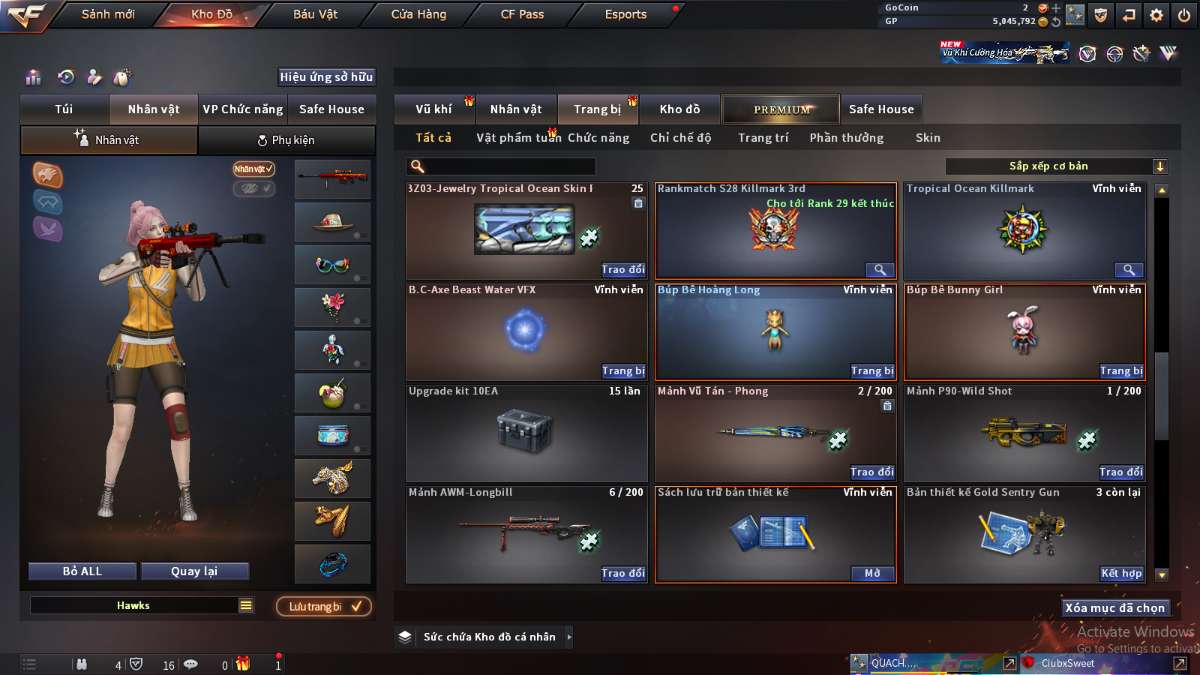 shop acc cf uy tin gia re